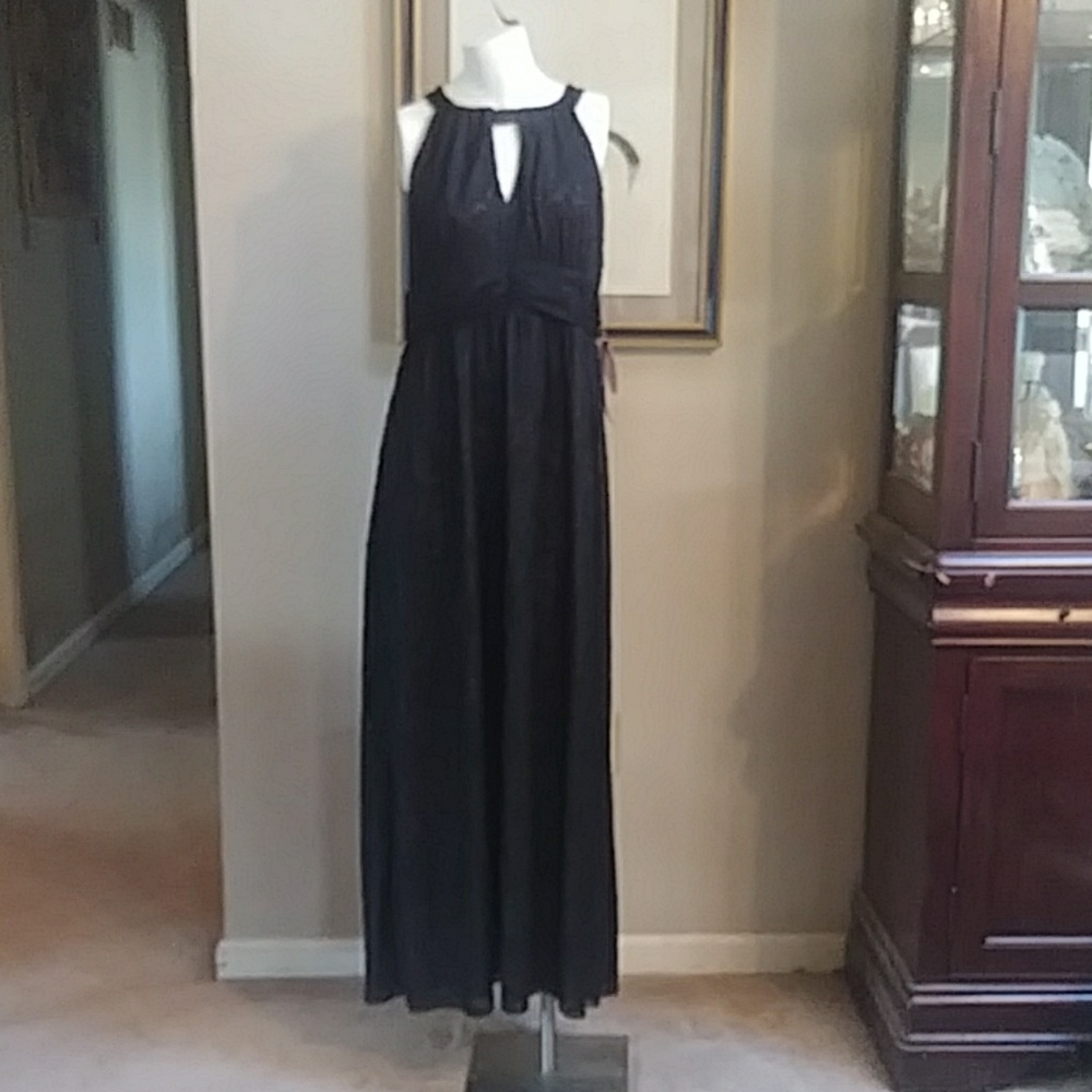 Emma and Michele beautiful black maxi dress